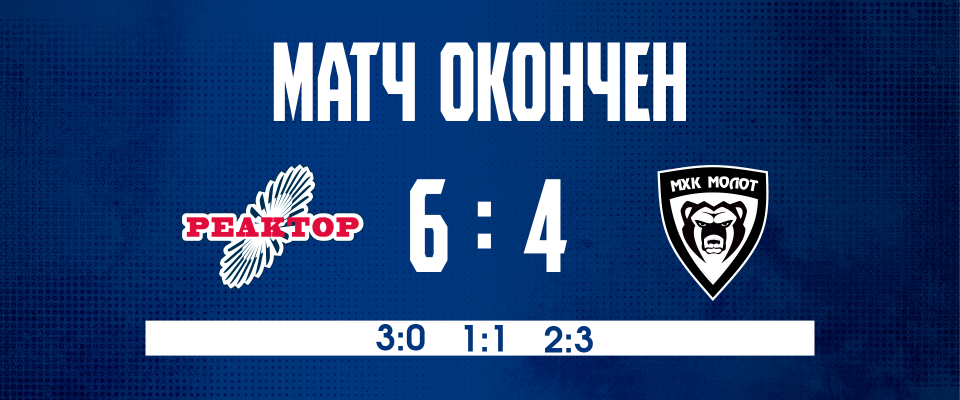 Reaktor 6–4 JHC Molot 1/25/2026