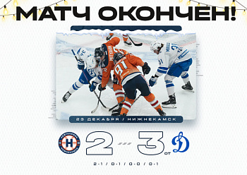 Neftekhimik 2–3 (OT) Dynamo Moscow 12/23/2023