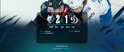Neftekhimik 2–1 (SO) Dynamo Msk 1/21/2026