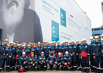 Neftekhimik players and Neftekhimik coaching staff visited PJSC Nizhnekamskneftekhim