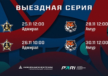 Neftekhimik have left for the seventh away series of the 2022–2023 KHL regular season