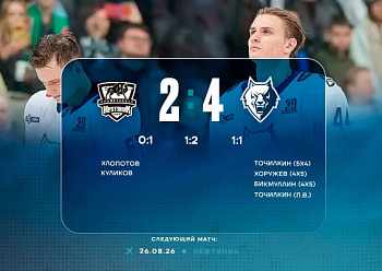 Exhibition game: Neftyanik 2–4 Neftekhimik 8/21/2026
