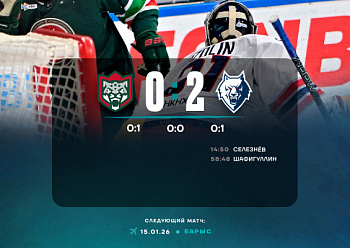Ak Bars 0–2 Neftekhimik 1/13/2026