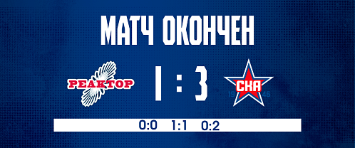 Preseason tournament: SKA–1946 1–3 Reaktor 8/16/2026