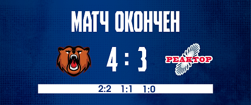 Kuznetskie Medvedi 4–3 Reaktor 3/9/2026