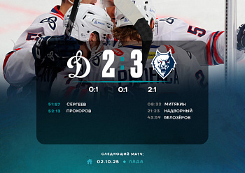 Dynamo Msk 2–3 Neftekhimik 9/29/2025