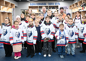 Young guests visited Neftekhim Arena Young guests visited Neftekhim Arena